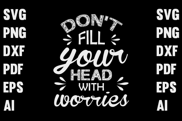 Don't Fill Typography T-shirt Design Graphics