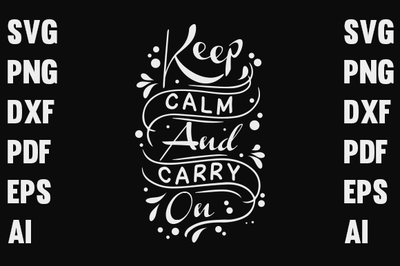 Keep Calm Typography Graphics & Print Templates