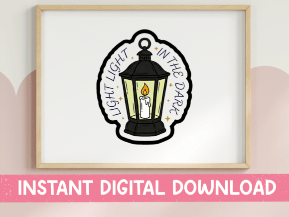 Light Light in the Dark Lantern SVG: Graphics for T-Shirt Designs