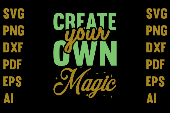 Magic Typography T-shirt Design Graphics