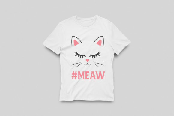 Meaw Tshirt SVG EPS PNG: Graphics for Print Templates