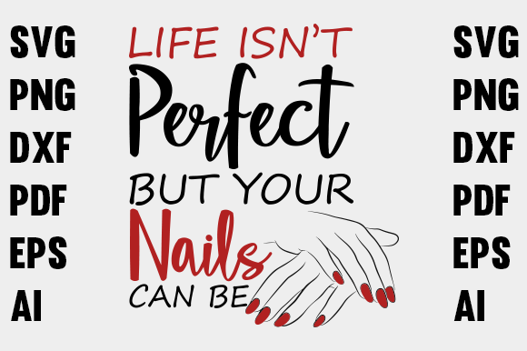 Nails T-shirt Design: Graphics & Print Templates for Handmade Brands
