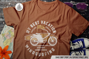 Surfing Retro Graphics Prints TShirt