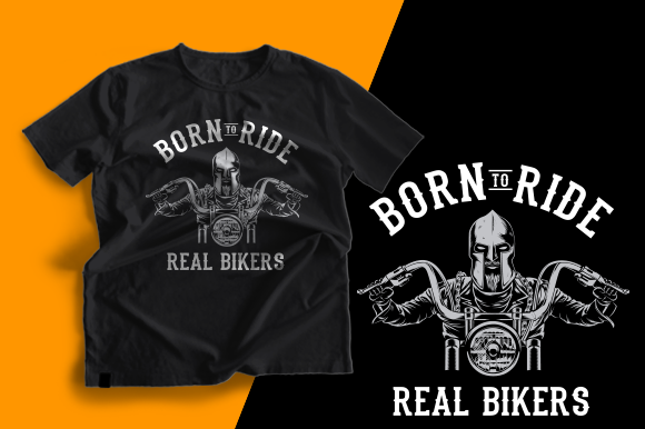T-shirt Design - Biker Separtan Graphics & Print Templates