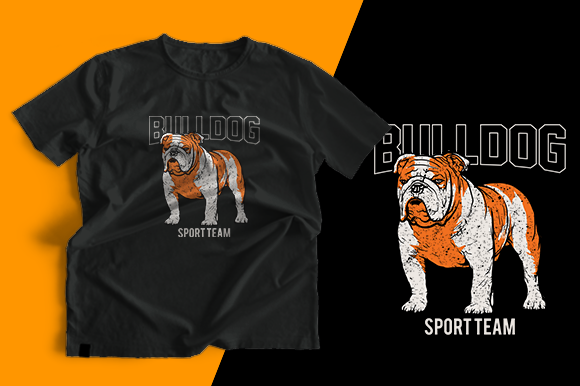 T-shirt Design - Bulldog Sport Team