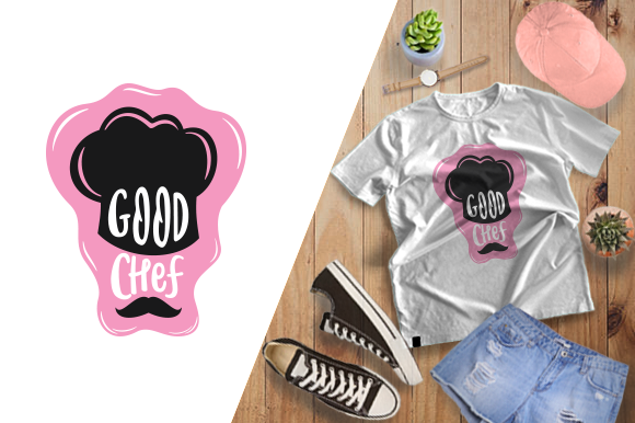 T-shirt Design - Good Chef: Graphics & Print Templates