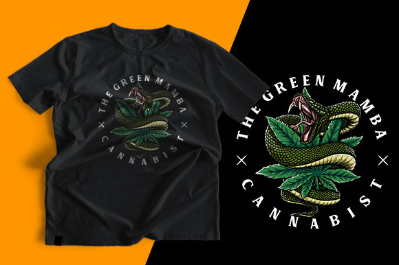T-shirt Design - Green Mamba Graphics