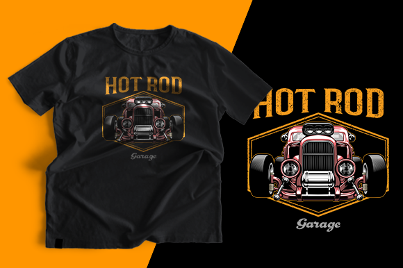 T-shirt Design - Hot Rod Graphics and Print Templates