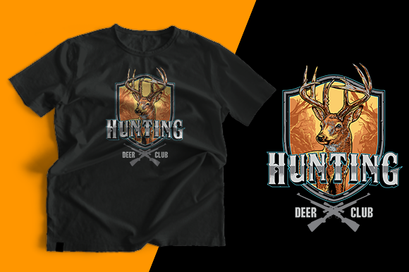 T-shirt Design - Hunting Deer Club