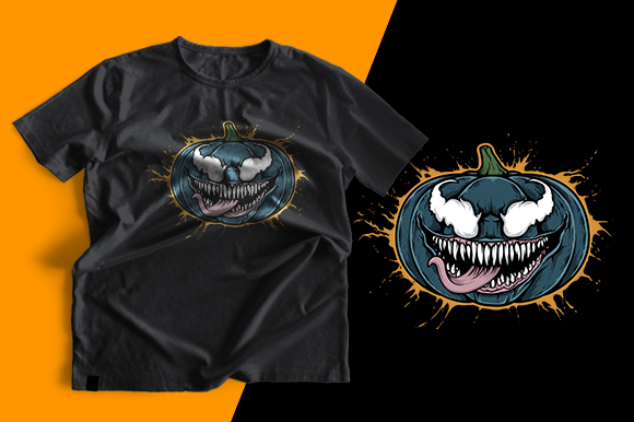 T-shirt Design - Pumpkin Venom Graphics & Print Templates