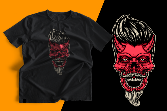 T-shirt Design - Red Revil: Graphics & Print Templates