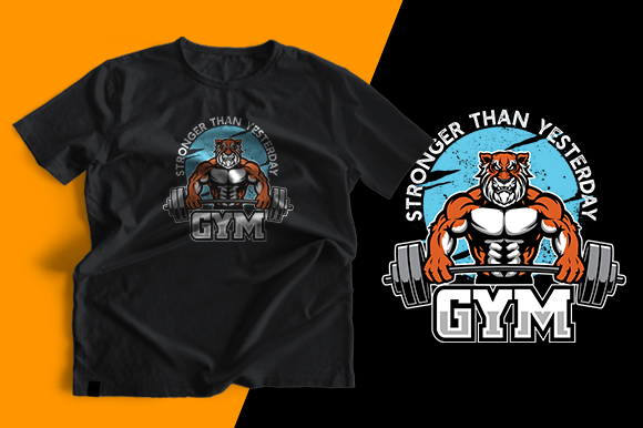 T-shirt Design - Tiger Gym